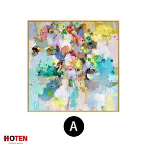 Arte Floral abstracto con purpurina para pared, lienzo, estampado hecho a mano, flores decorativas para el hogar, pinturas al óleo - Product Image 3