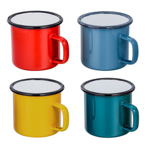 Taza de Metal Esmaltada de 8cm, Personalizada, Linda, para Camping, Sublimación, Regalo, <span class=keywords><strong>Playa</strong></span>, Viajes, <span class=keywords><strong>Café</strong></span>, 12oz, 350ML - Product Image 2