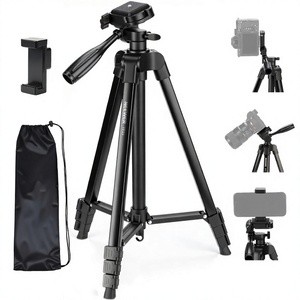 Trépied <span class=keywords><strong>NEEWER</strong></span> version débutant pour téléphone portable et appareil photo, support de voyage léger et portable en métal pour l'enregistrement vidéo et le tournage - Product Image 1
