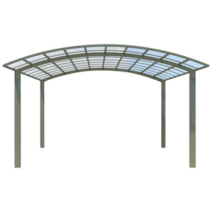 <span class=keywords><strong>2</strong></span> abris de voiture pour parking extérieur Double Metal Designs Panneaux de parking modernes en <span class=keywords><strong>aluminium</strong></span> Feuille de polycarbonate - Product Image 3