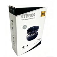 Earbud Nirkabel OWS Clip-on Ringan dengan Logo Kustom, Headphone Olahraga Berkualitas Tinggi
