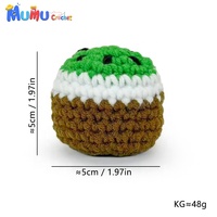 Ballon Hacky Sack en crochet fait main, tricoté, rétro rayé, pour jonglage et jeu silencieux, jouet de sport d'extérieur, en gros