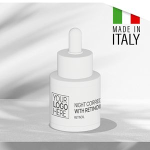 Aceite Facial de Retinol Hecho en Italia, Fabricación Profesional, OEM Disponible, para Reparación Nocturna, Suero Antiarrugas - Product Image 2