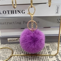 Pendentif porte-clés en fourrure de lapin Rex de 8 cm, forme 3D durable, pour vêtements, bagages, bijoux, accessoires DIY