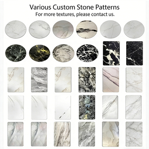 Mueble de TV de Lujo con Tapa de Mármol Natural, Base Flotante de MDF y Detalles Geométricos, Mueble Artístico <span class=keywords><strong>para</strong></span> el Hogar - Product Image 5