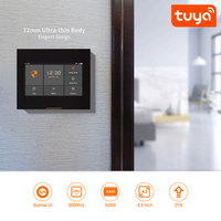 Alarme domestique intelligente Tuya WiFi GSM, écran tactile 4,3 pouces, kit de sécurité sans fil 4G, compatible Alexa et Google, matériau ABS, PST-H502-4GEU