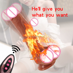 SacKnove senza fili telescopico in Silicone artificiale pene Para Mujer Juguete Del Sexo Pour Hommes Dildo realistico per le donne giocattolo Del sesso - Product Image 4