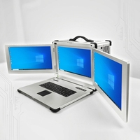 Triple Display Rugged Computer 17.3 Inch 1920x1080 I7 16GB RAM for Industrial Field Service Use