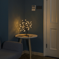 Mengjiqixiang — arbre LED artificiel avec fleur de cerisier, décoration de noël, pour bureau/chambre à coucher