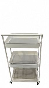 Modern Stainless Steel Foldable Kitchen Gadgets Cart - Product Image 3