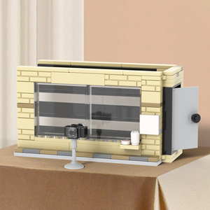 MOC City, Estación de Policía, Área de Detención, Mini Escenas, Modelo de Bloques de Construcción de Plástico para Niños, Juguetes MOC4137 - Product Image 2