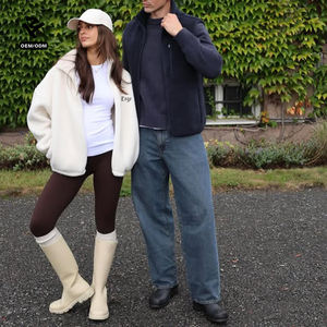 F5712 Clothing Manufacturers Low Moq 50 Pcs Custom Winter Clothes Women Polar Fleece Jacket Full Zip Up Sweatshirt Top Jumper - Product Image 6