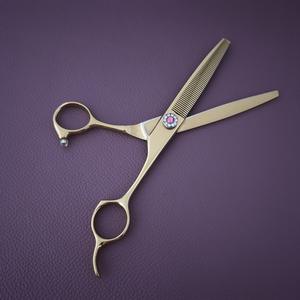 Ciseaux de toilettage pour animaux Scissors Factory 440C, ciseaux à effiler XD-7 pouces, outil professionnel de coupe de poils pour chiens et chats - Product Image 4