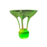 Balle de badminton lumineuse et coupe-vent, super durable, fluorescente, en plastique nylon léger, 20g