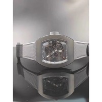 Montre de plongée sportive de luxe sur mesure haut de gamme avec logo, mouvement mécanique automatique, réserve de marche, résistance à l'eau 50 bars, en titane