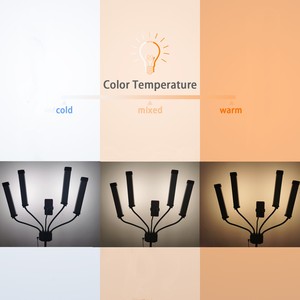 Lámpara de Belleza Profesional para Tatuajes, Anillo de Luz LED Flexible de 4 Brazos, Luz de <span class=keywords><strong>Video</strong></span> LED de 65W 3200-5600K con Puerto de Carga USB - Product Image 6