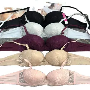 big round bowel cup bra stock wholesale solid embroidery two closure breathable Zambia Libya Palestine Kiribati