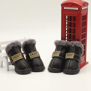 Super Warm 4pcs/set Winter Dog Boots XS XXL Anti-Slip Cotton Pet Shoes for Small Dogs <b>Waterproof</b> Product for Chihuahua - Product Image 4