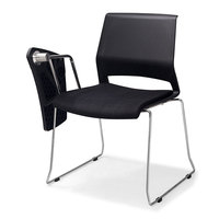 Chaise de formation avec tablette, en fibre de verre PP, chaise de travail pour adultes, chaise de bureau pour la formation scolaire