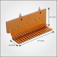 Module de refroidissement en cuivre et aluminium, dissipateur thermique personnalisé à refroidissement par ventilateur, ailettes personnalisables pour LED haute puissance, amplificateur, transistor, CPU