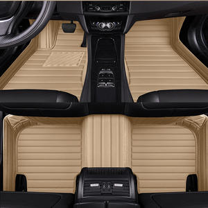 Tapis de sol de <span class=keywords><strong>voiture</strong></span> imperméables et anti-poussière en cuir durable, adaptés à un usage professionnel et sportif, faciles à nettoyer - Product Image 2