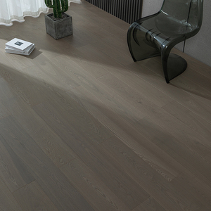 Piso de Madera de Ingeniería AB de Fresno Manchuriano Multicapa Grado AB de 16mm y 18mm, Estilo Moderno de Mediados de Siglo, con Sistema T&G y Tablas Anchas de 300mm para Clubes y Casas - Product Image 1