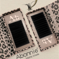 Abonnie Lash Supplies : Extensions de Cils Cachemire, Vente en Gros, Extensions de Cils Individuelles, Plateaux de Cils Noir Mat Classique