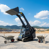Mini-chargeuse compacte sur chenilles EPA Diesel pour travaux agricoles, de jardinage et de construction