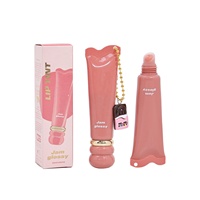Lip Glaze Enam Warna Best-seller dengan Hasil Akhir Cermin, Melembapkan, Mengkilap, Membuat Bibir Lebih Penuh, Mencerahkan, Cocok untuk Tampilan Tanpa Rias