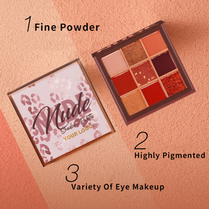 Paleta <span class=keywords><strong>de</strong></span> sombra <span class=keywords><strong>de</strong></span> ojos pigmentada, 9 colores, larga duración, buena calidad, maquillaje personalizado, purpurina - Product Image 4