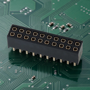 Connecteur SMD 2,0 mm, connecteur femelle à double rangée, entrée par le bas, broches plaquées or - Product Image 1