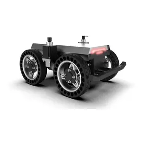 ポータブル高速ドライブ機器UGV無人用ゴムタイヤ車シャシープラットフォーム