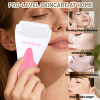Rouleau de massage pour les yeux et le visage, rouleau de lifting facial pour resserrer la peau, rouleau de massage rafraîchissant pour la peau, outil de beauté portable pour le visage et les yeux
