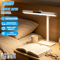 Lampe de bureau LED OEM ODM 24W Ra95 980LM anti-éblouissement sans scintillement avec télécommande tactile radar pour la protection des yeux, idéale pour l'étude, les devoirs, le dortoir et le bureau