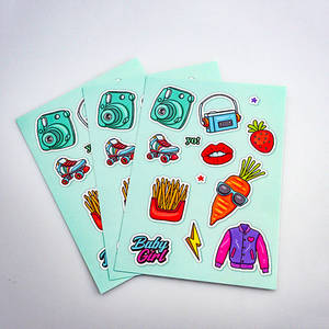 Bon prix étiquette de feuille d'autocollant en vinyle étanche aux UV de dessin animé personnalisé autocollants de dessin animé adhésifs - Product Image 3