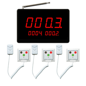 Sistema <span class=keywords><strong>de</strong></span> Llamada <span class=keywords><strong>a</strong></span> Enfermera KOQI para Hospital con Botón <span class=keywords><strong>de</strong></span> Emergencia <span class=keywords><strong>de</strong></span> Cable, Timbre <span class=keywords><strong>de</strong></span> Alarma, 1 Receptor con 10 Bocinas, para Clínica Médica - Product Image 1