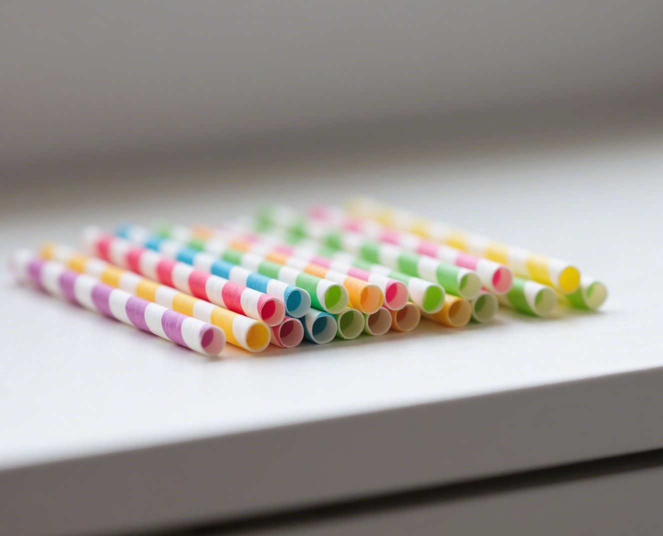 China Manufacturer's White Luxury Custom Color Disposable Retail Shopping Paper Straw in Stock