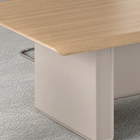 Ensemble de table de conférence moderne pour salle de réunion d'entreprise de taille moyenne, 6 personnes |   Ensemble de meubles de salle de réunion de style scandinave pour 6 personnes