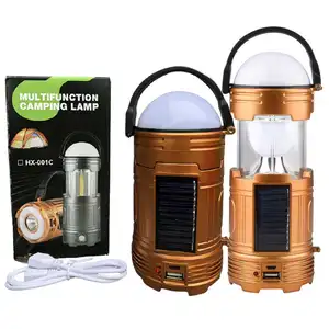 Linterna plegable alimentada por energía Solar para acampar, luz Bivvy portátil, Led, batería seca, pequeña, recargable, plegable