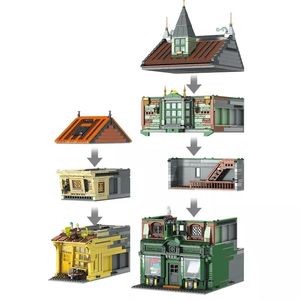 Moule <span class=keywords><strong>King</strong></span> 16040 Stree View Series Building Block Toys 3468Pcs Magic Book Store Model Building Block Set - Product Image 5