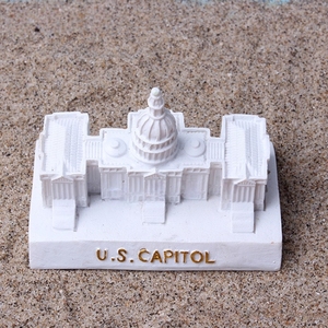 Bán Buôn Thân Thiện Với Môi Nhựa Thủ Công Mỹ Nghệ Cross-Biên Giới Mô Phỏng Mỹ Thủ Đô Mô Hình Kiến Trúc Đồ Trang Trí Nhà Phụ Kiện Trang Trí - Product Image 2