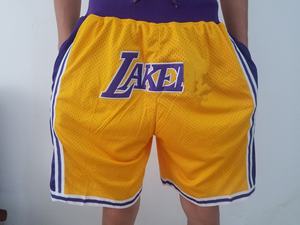 Short de basket-ball rétro pour hommes, short de sport en maille, respirant, à séchage rapide, de grande taille, bon marché, vente en gros - Product Image 6