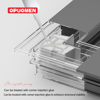 Ventana Abatible de Aluminio OPUOMEN NFRC con Ahorro Energético Mejorado y Resistencia a Huracanes para Hogares Modernos
