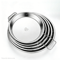 Plaque de cuisson ronde en acier inoxydable 304 antiadhésive pour gâteaux et légumes, vente en gros, pour four
