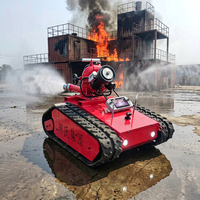 Plateforme robotisée sur chenilles pour la lutte contre les incendies, en matériau Q235, haute stabilité, absorption des chocs, fonctionnement facile, transmission d'images à distance