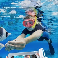 Sac de téléphone étanche à écran tactile pour la natation, la plongée, la plage, les sources chaudes