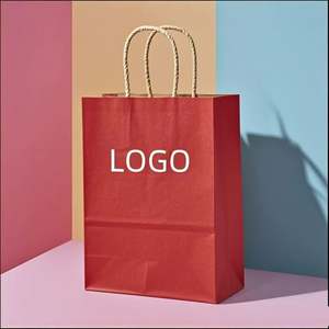 Sac de rangement en papier kraft personnalisable avec un design coloré, idéal pour les sacs cadeaux. - Product Image 2