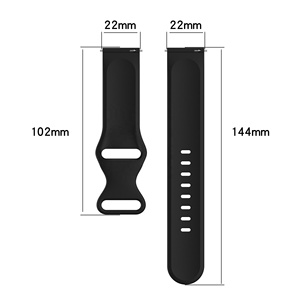 Correa de silicona con la misma hebilla para reloj Huami <span class=keywords><strong>Amazfit</strong></span> GTS3/GTS2/GTS2 <span class=keywords><strong>MINI</strong></span>/BIP3/ <span class=keywords><strong>bip</strong></span> <span class=keywords><strong>U</strong></span>/<span class=keywords><strong>BIP</strong></span> 1S, 20mm/22mm - Product Image 3