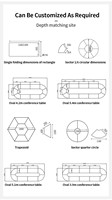 Table de conférence pour bureau, table de réunion en forme de I, bureau pour adultes, table modulaire réglable en hauteur, table de formation pliable