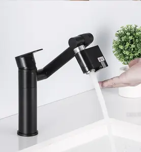 Keran penghemat air otomatis inframerah, keran Sensor berdiri bebas induktif dapur kamar mandi Anti meluap